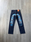 Evisu Embroidered Japanese Art Salvage Denim Jeans