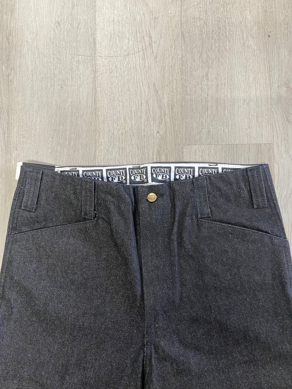 FB County Monster Cut Double Front Denim Jeans Pants