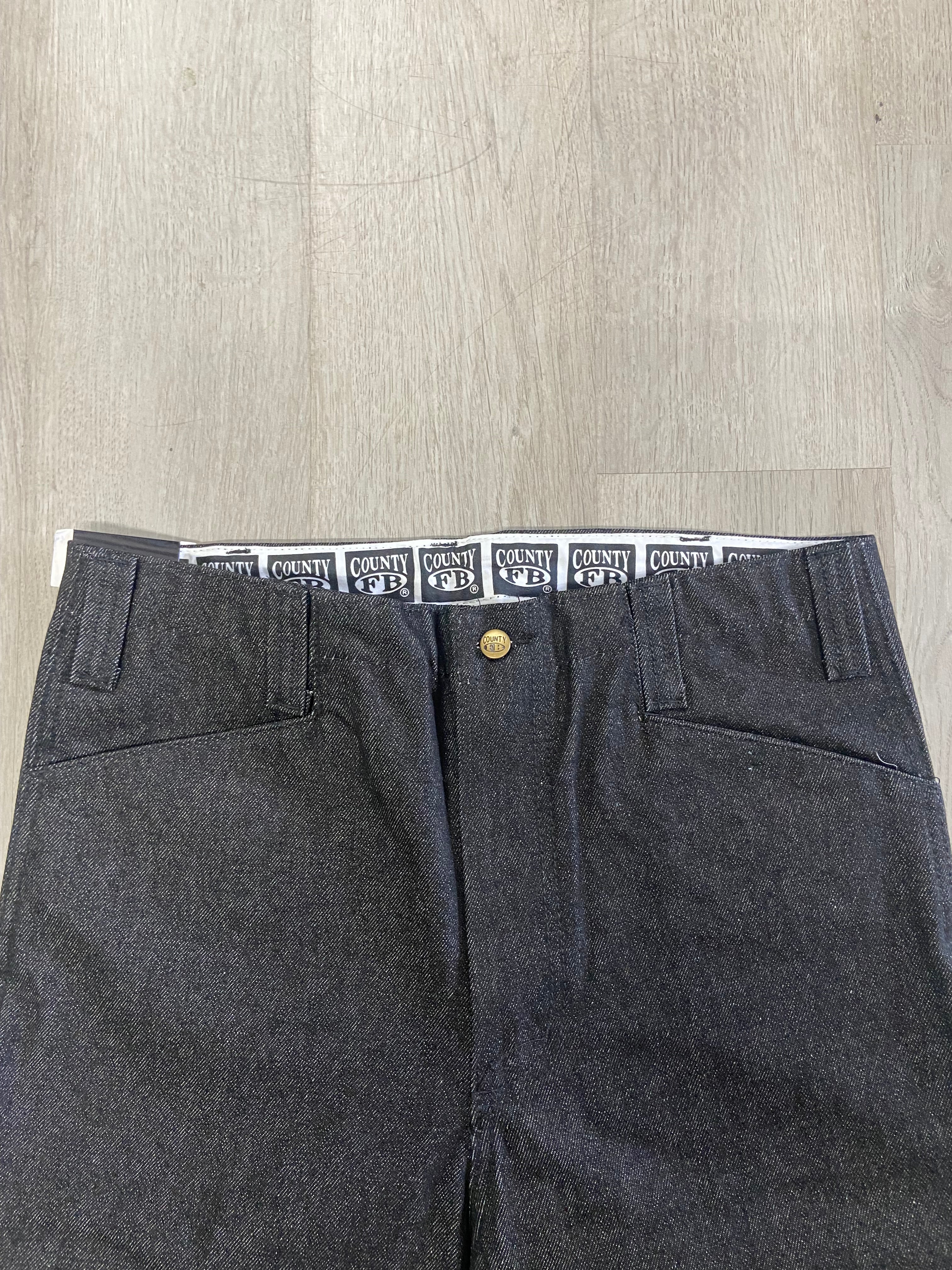 FB County Monster Cut Double Front Denim Jeans Pants