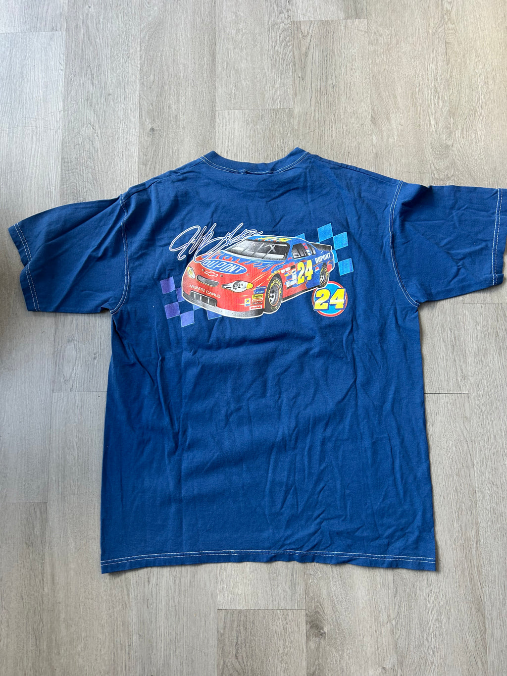 Vintage Blue Chase Authentics Jeff Gordon #24 NASCAR Tee