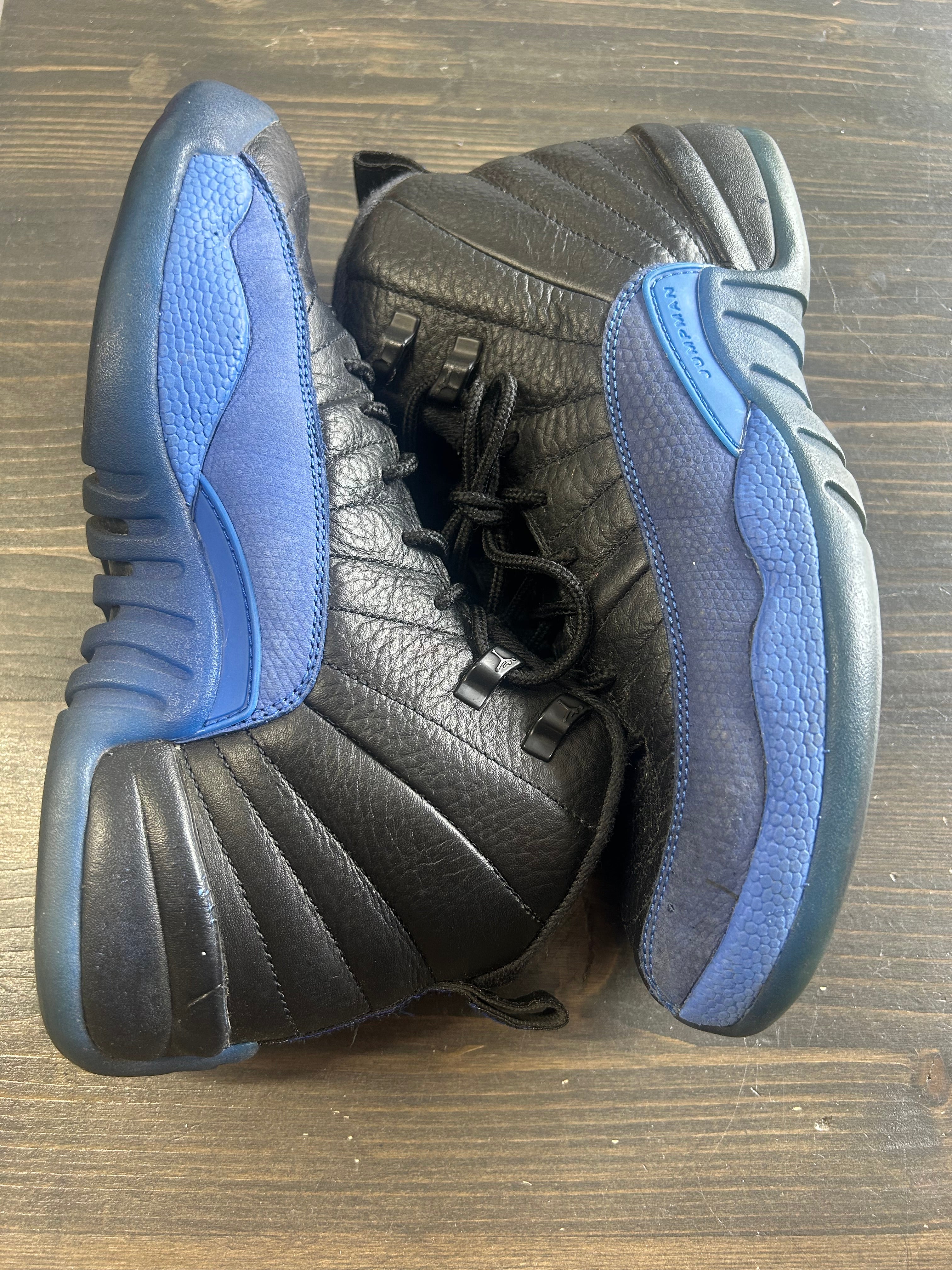 Pre Owned Nike Air Jordan 12 Retro Black Game Royal