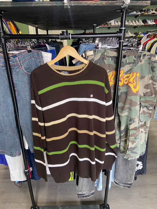 Y2K Brown Southpole Crewneck Sweater
