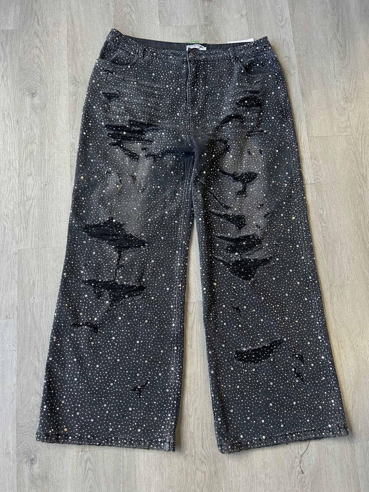 Vale Forever Crystal Rain Denim in Black