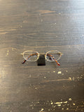 Vintage 90s Sun Ban Half Rim Metal Cheetah Glasses