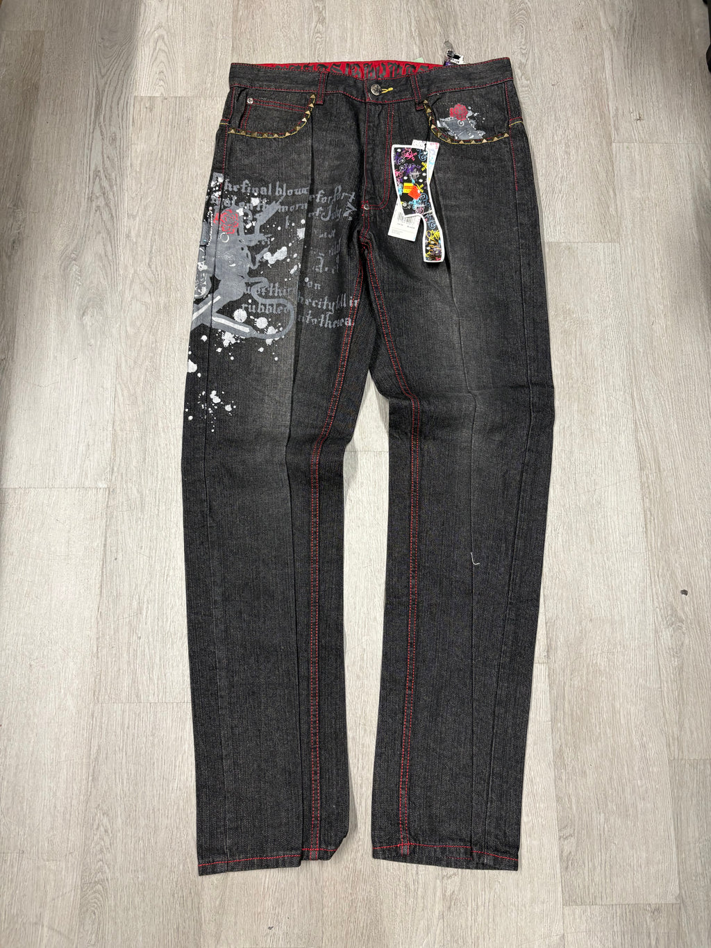 Y2K Akcess Black Denim Jeans