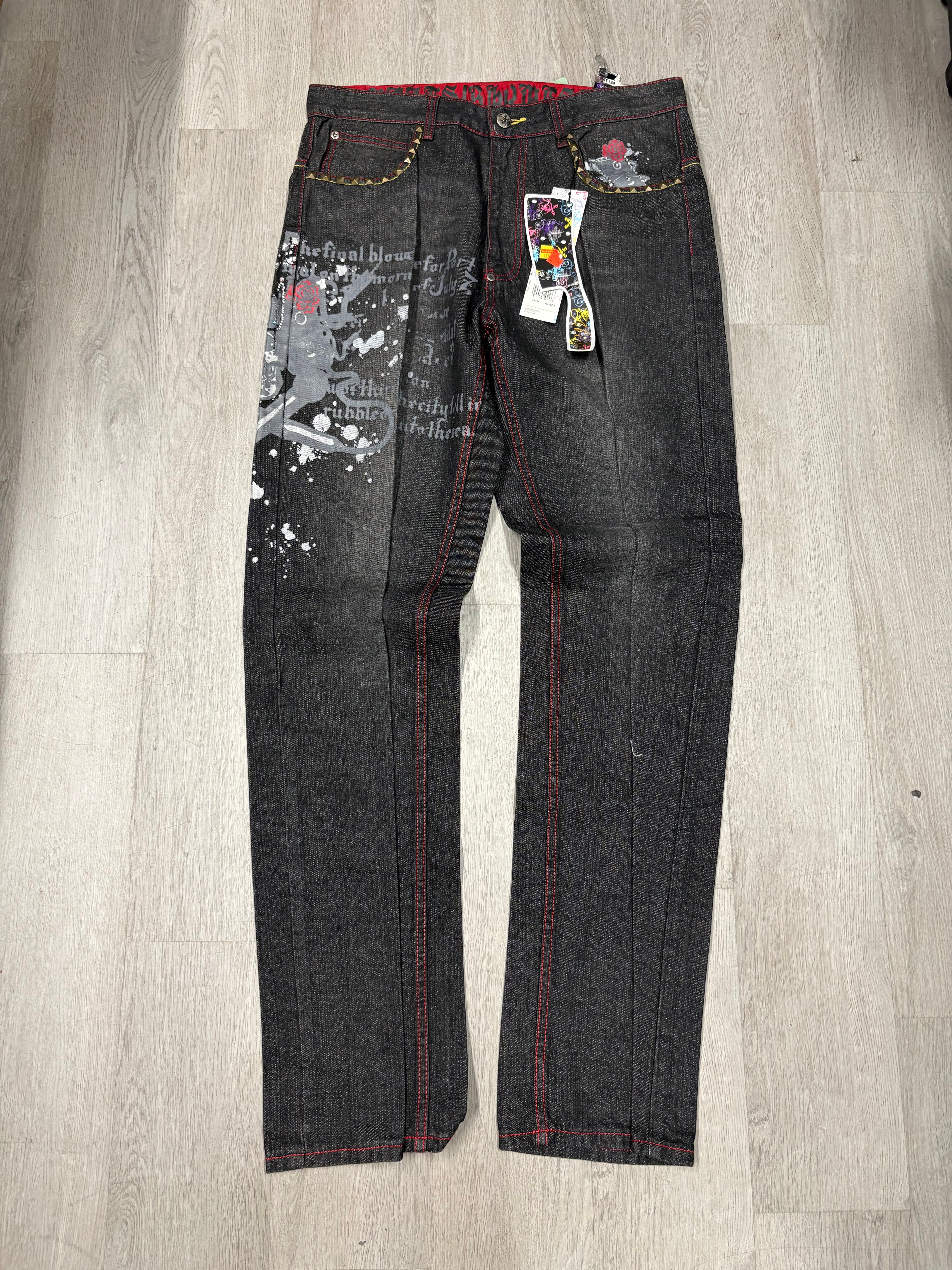 Y2K Akcess Black Denim Jeans