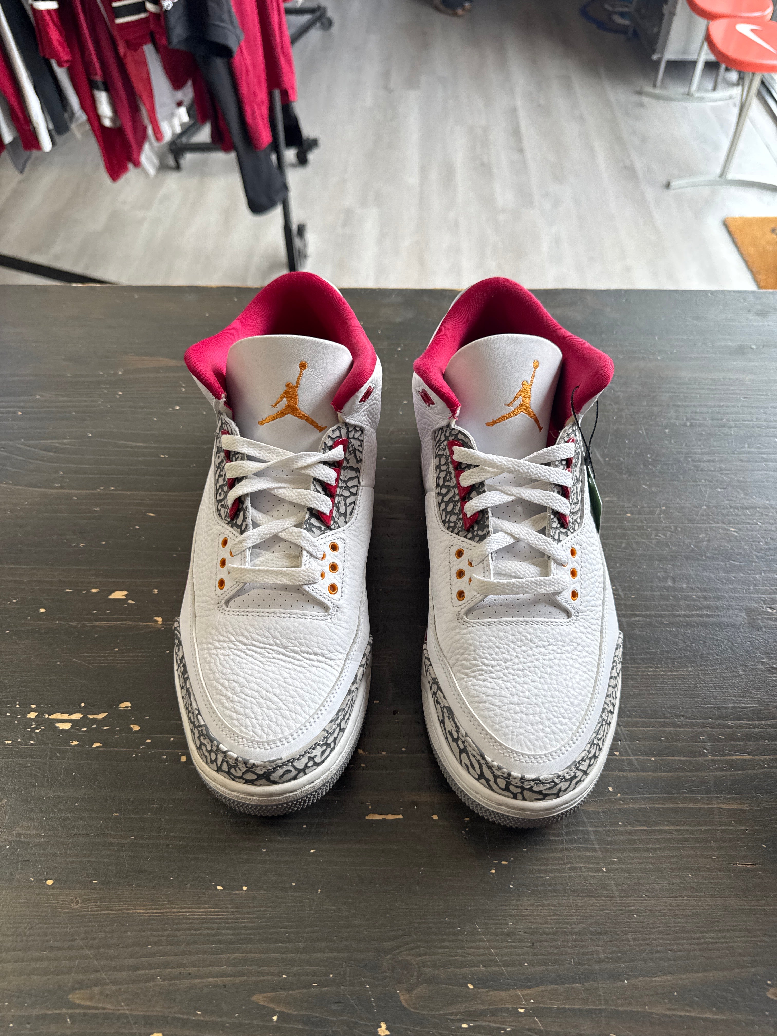 Pre-owned Jordan Retro 3 Cardinal Red
