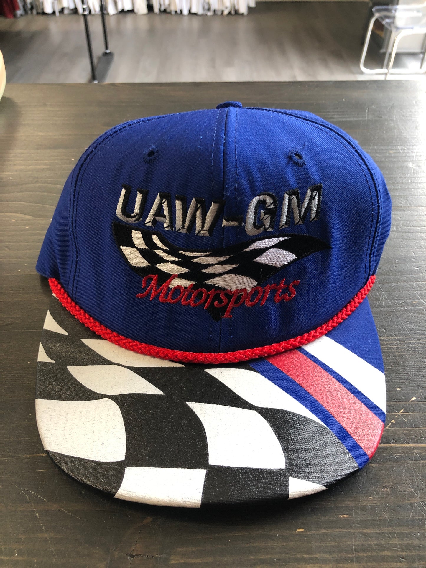 Vintage UAW-GM Motorsports Strapback Hat