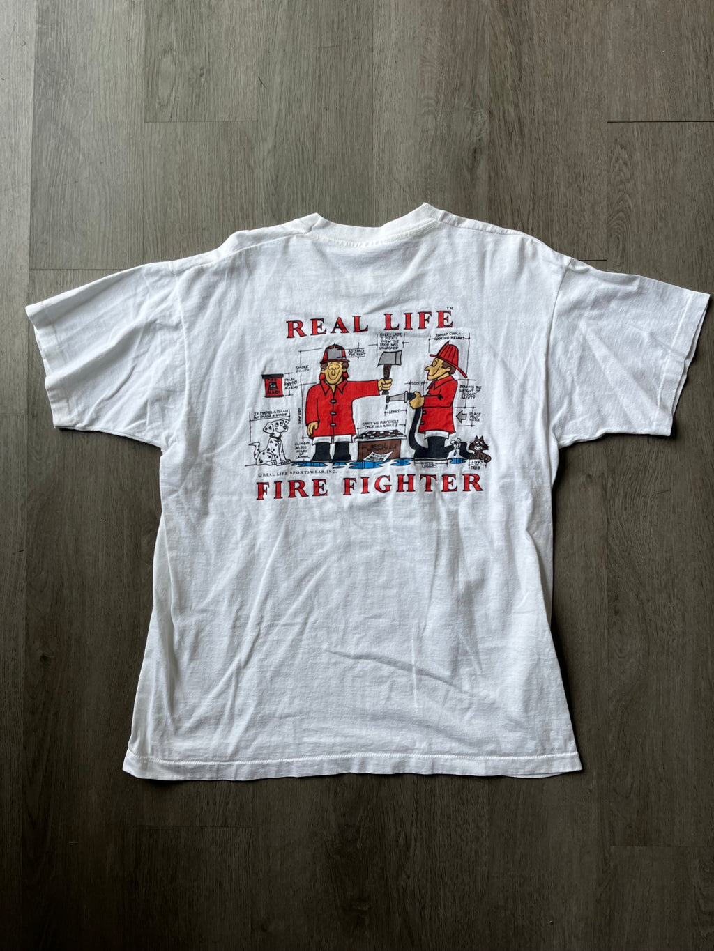 Vintage Real Fire Fighters Tee