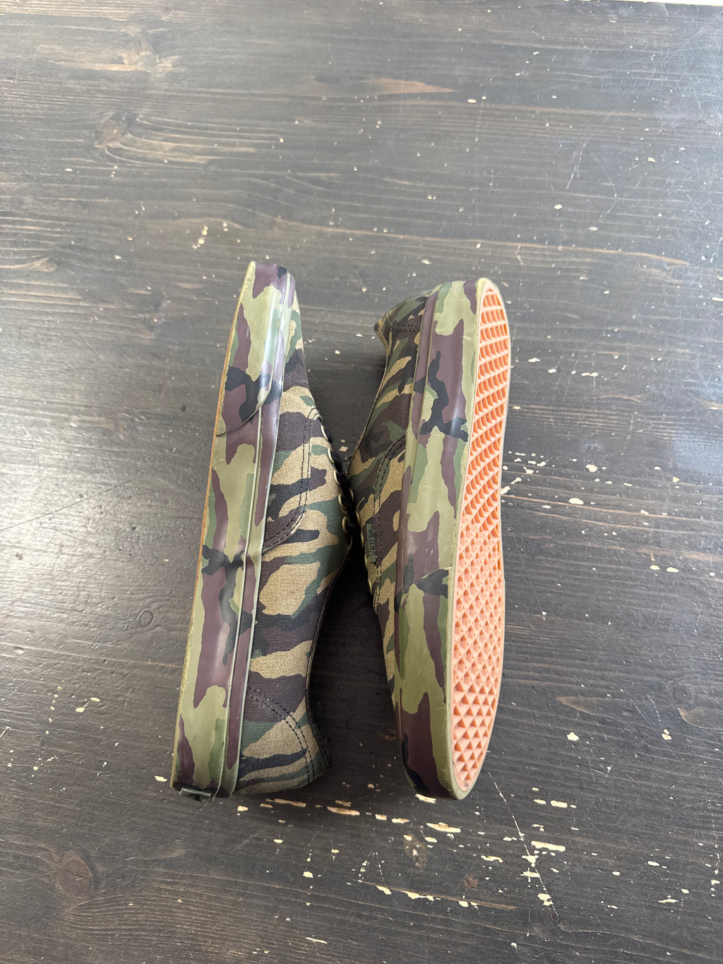 Pre-owned Van’s Authentic Mono Print Camo