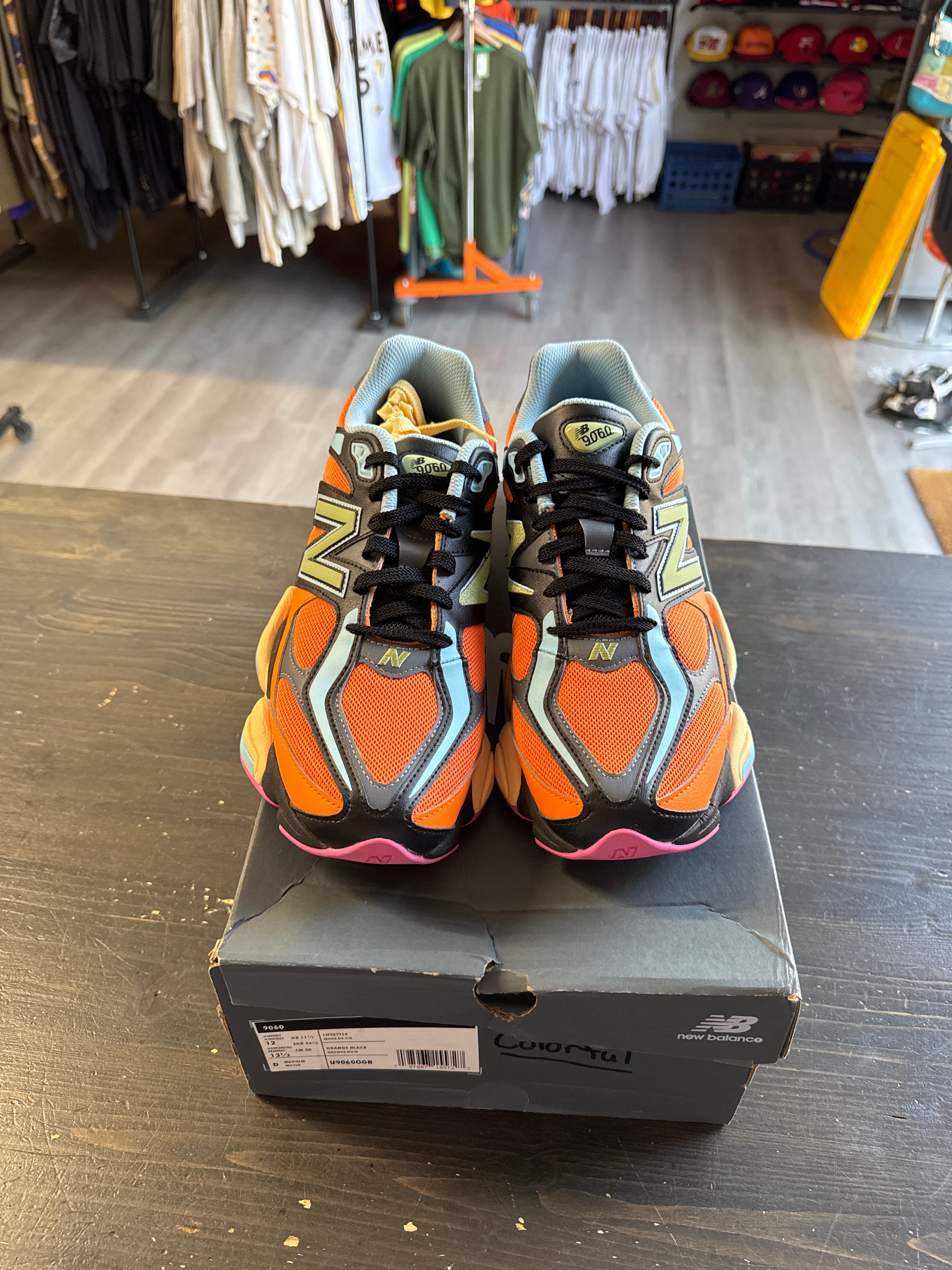 Pre-owned New Balance 9060 Sun Glow Team Sky Blue