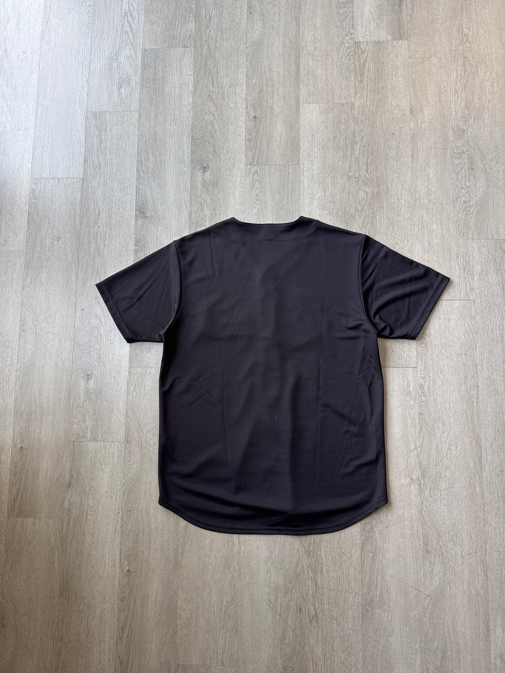 Supreme Snake Script Logo Black Baseball Jersey