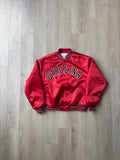 Vintage 90s University Of South Carolina Gamecocks Signed By Marcus Lattimore Satin Bomber Jacket