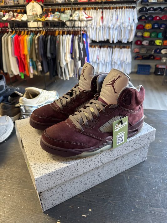 Pre-owned Jordan Retro 5 Burgundy