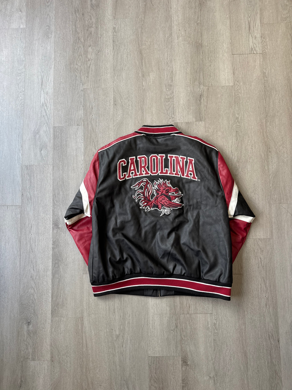 Vintage University Of South Carolina Gamecocks Leather Jacket