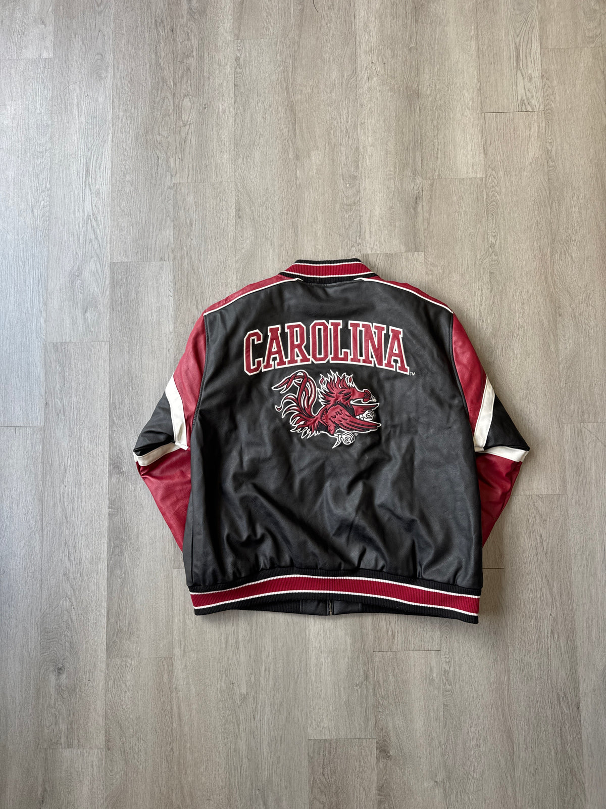 Vintage University Of South Carolina Gamecocks Leather Jacket