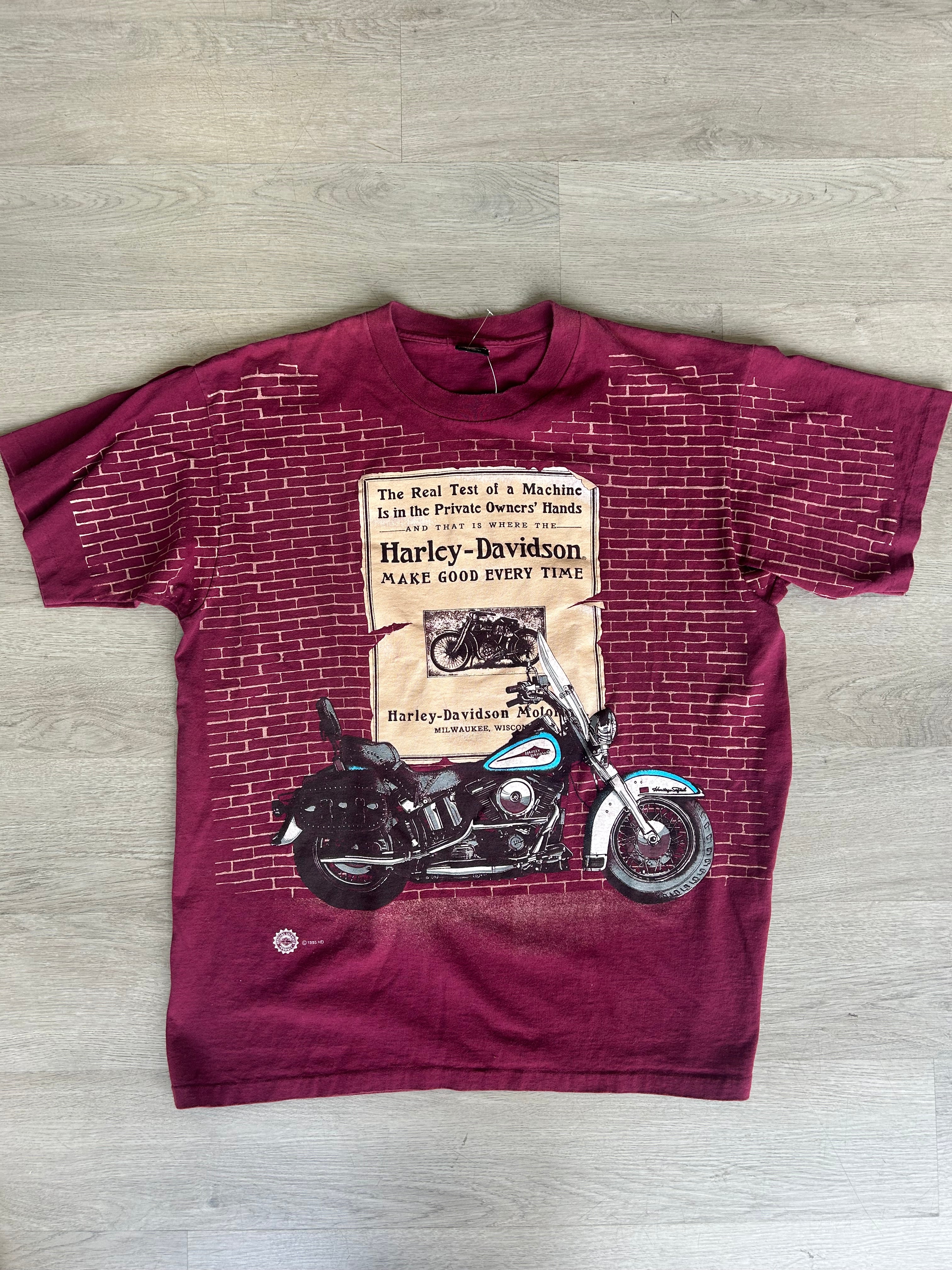 Vintage 1995 Harley-Davidson "Make Good Every Time" Tee