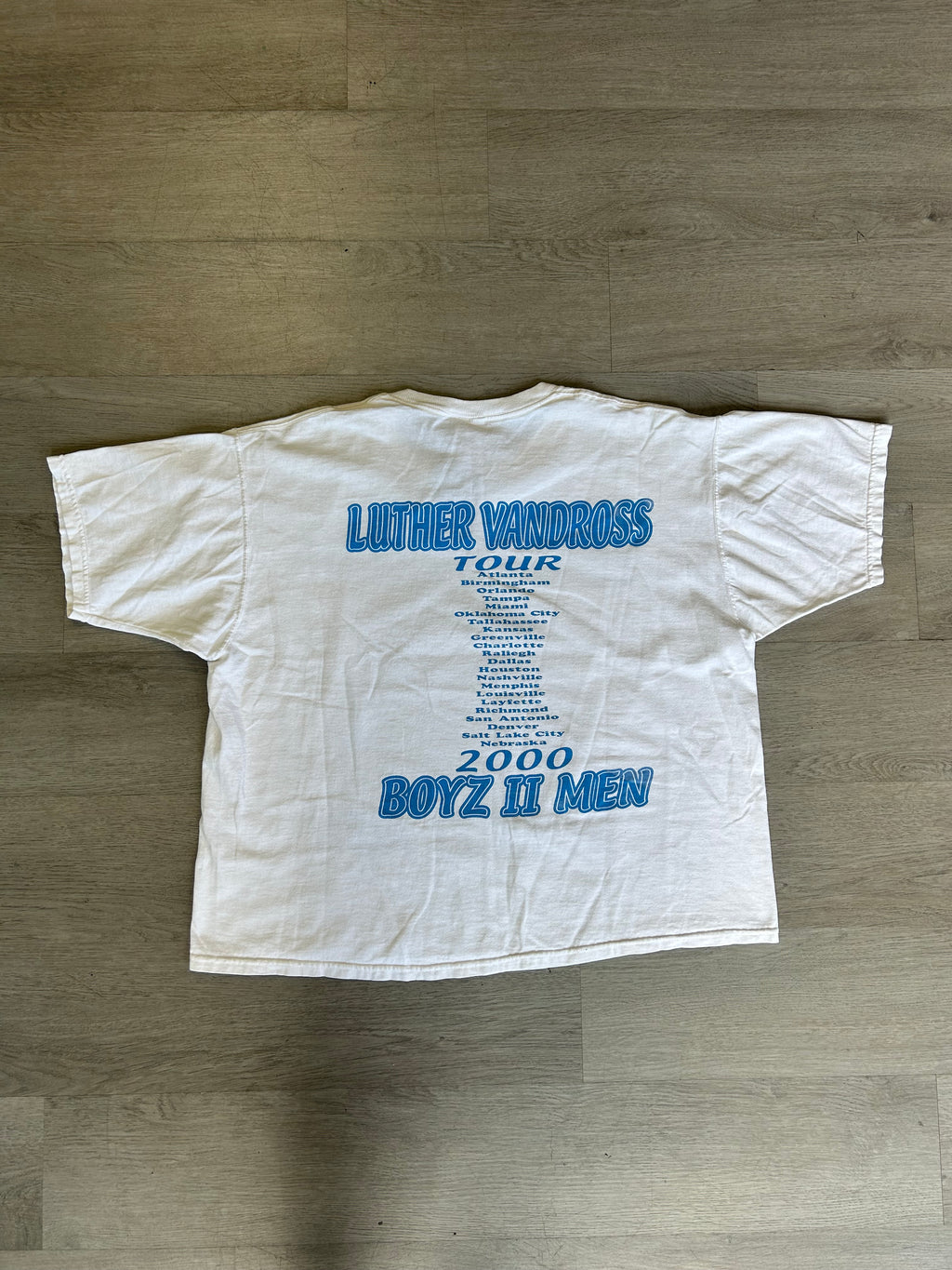 Vintage 1990s Luther Vandross and Boyz II Men Tour Tee
