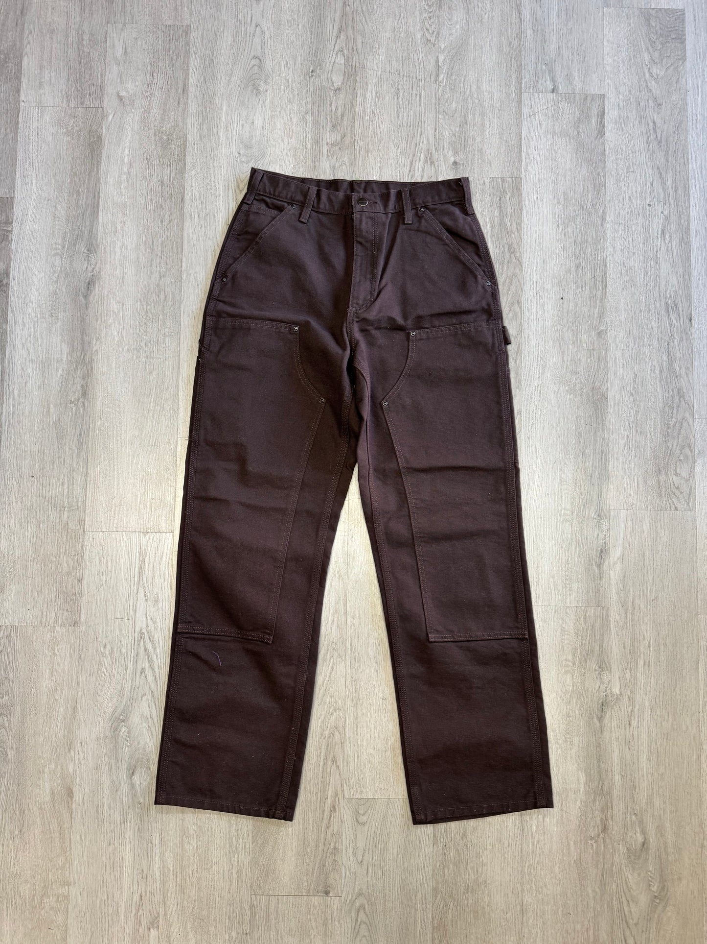 Carhartt Men's Loose Straight Washed Duck Double-Front Dungaree Pants