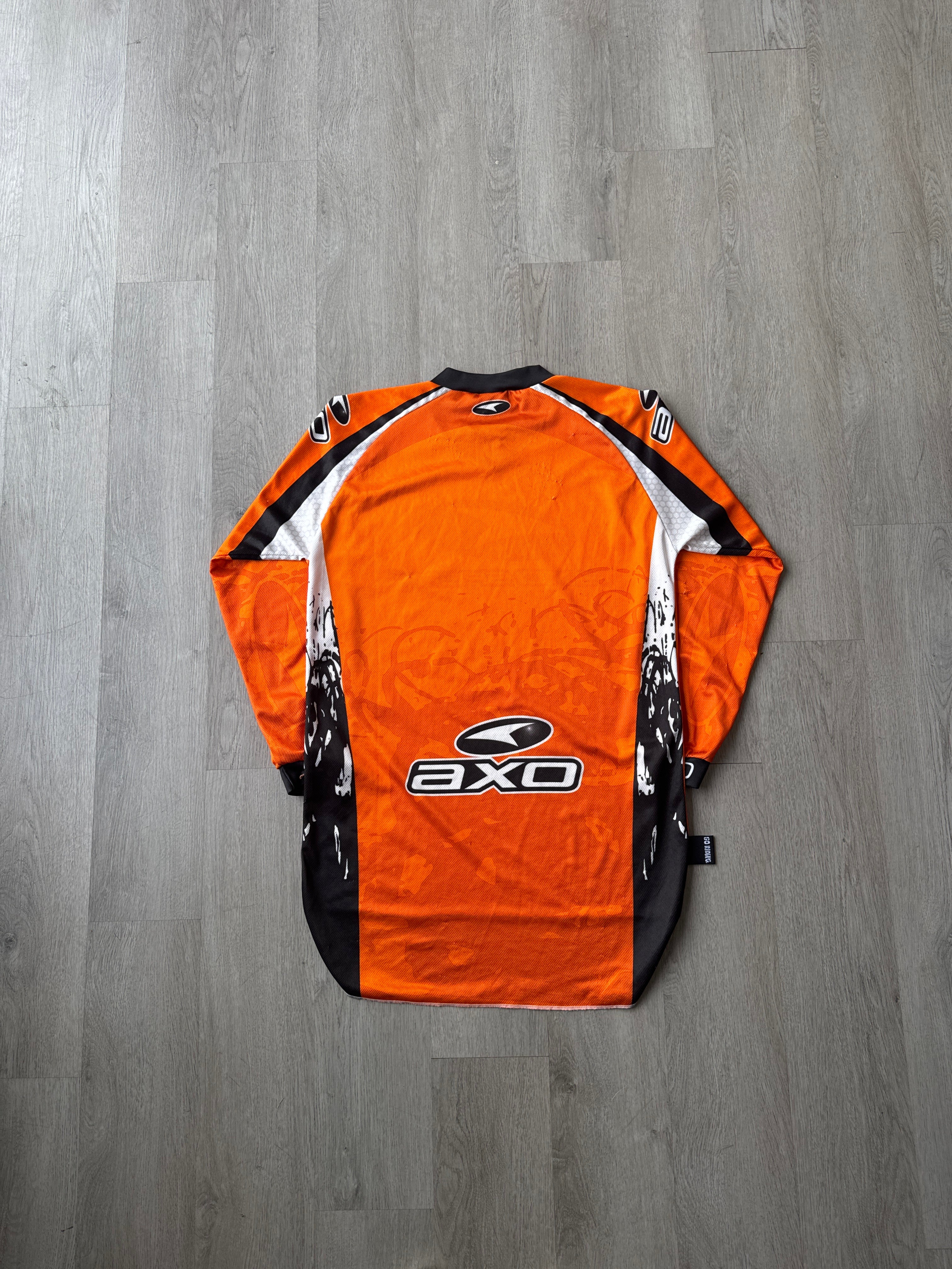 Vintage Y2K AXO Sport Orange Motocross Jersey
