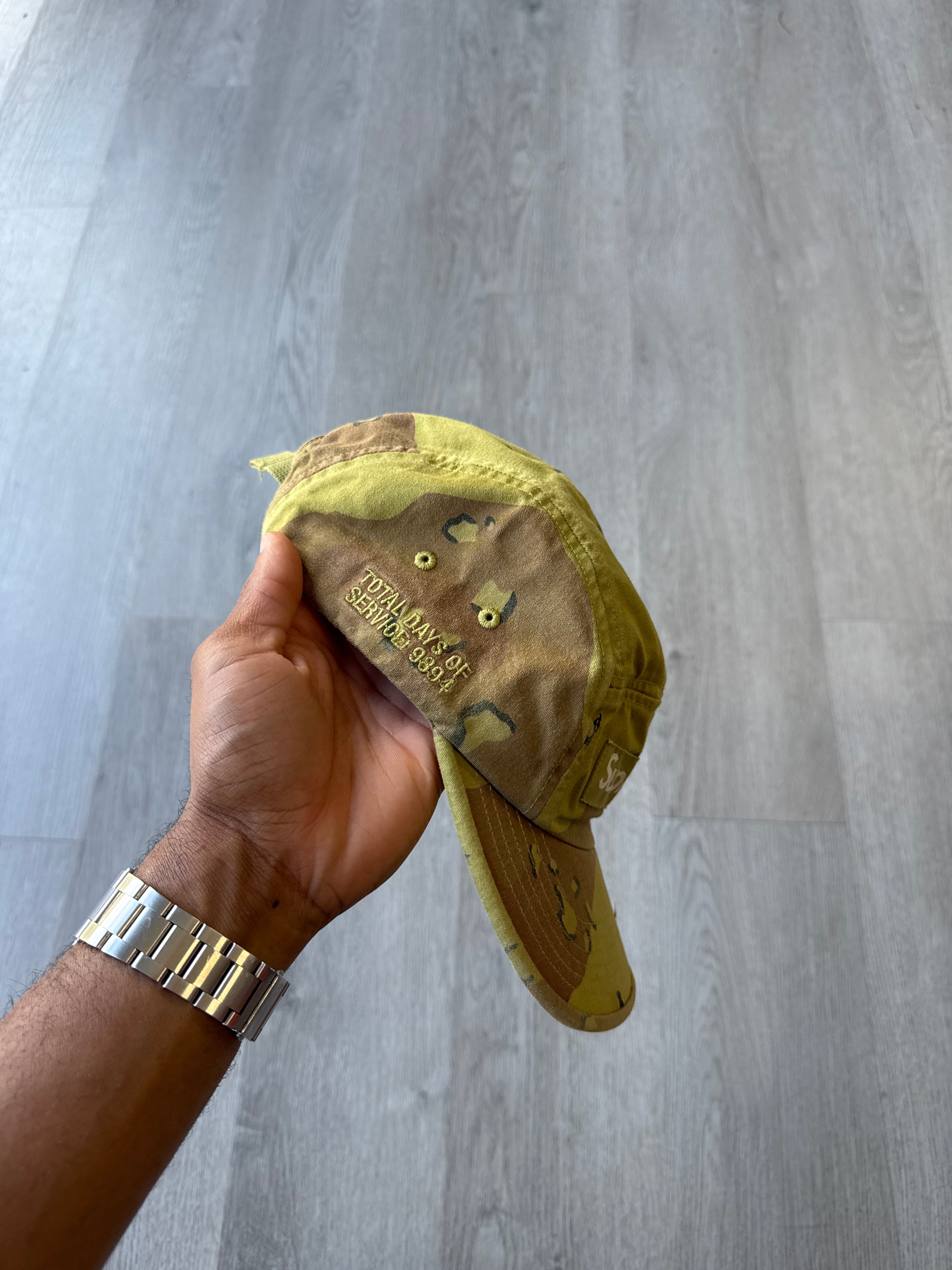 Supreme Overdyed Camo Camp Cap Green 2021