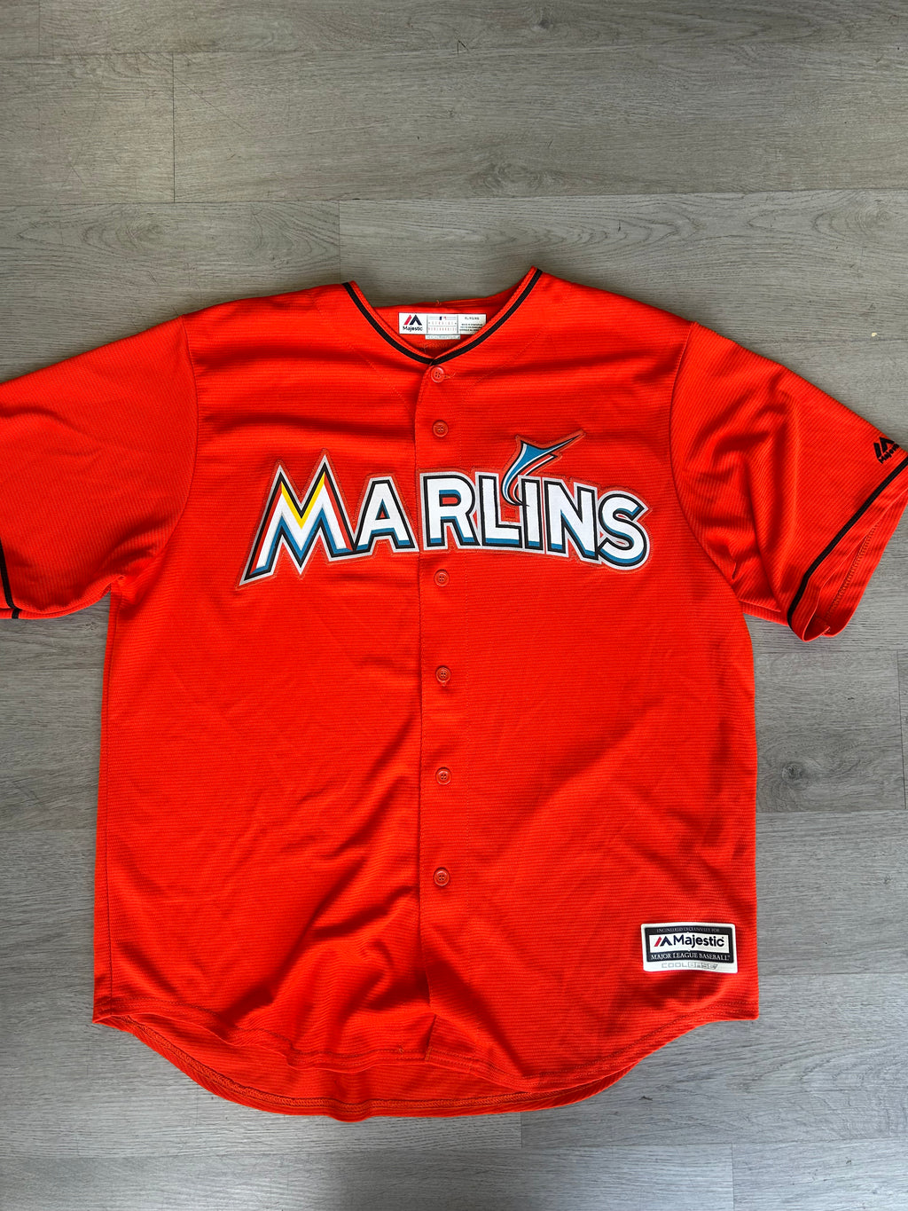 Miami Marlins Majestic Cool Base alternate baseball jersey