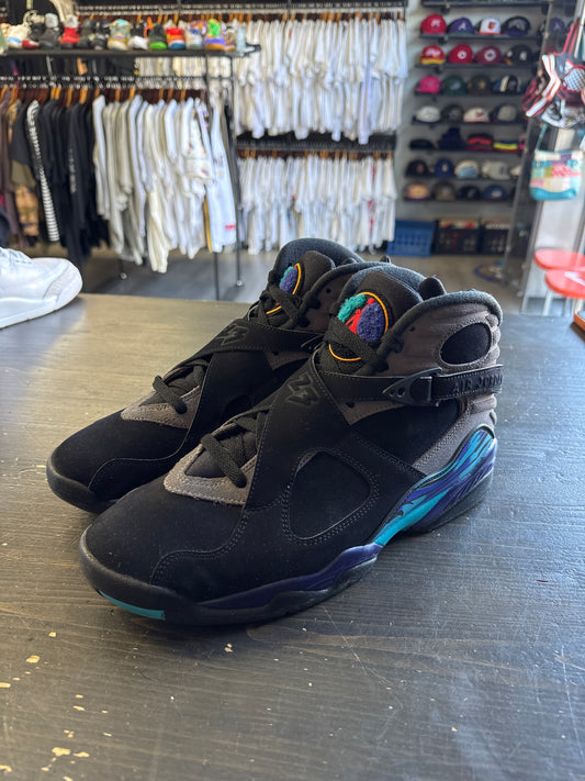 Pre-owned Jordan Retro 8 Aqua 2025