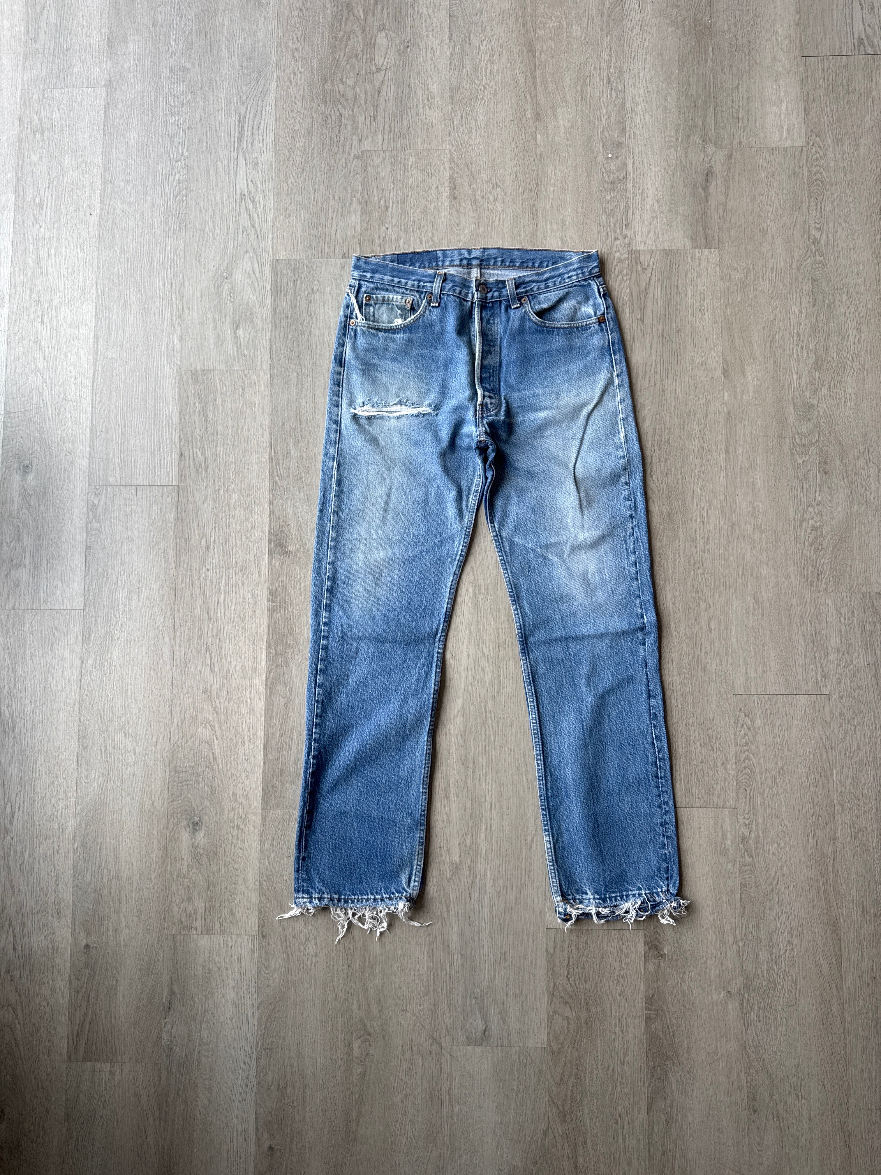Vintage Levi’s 501 Distressed Denim Jeans