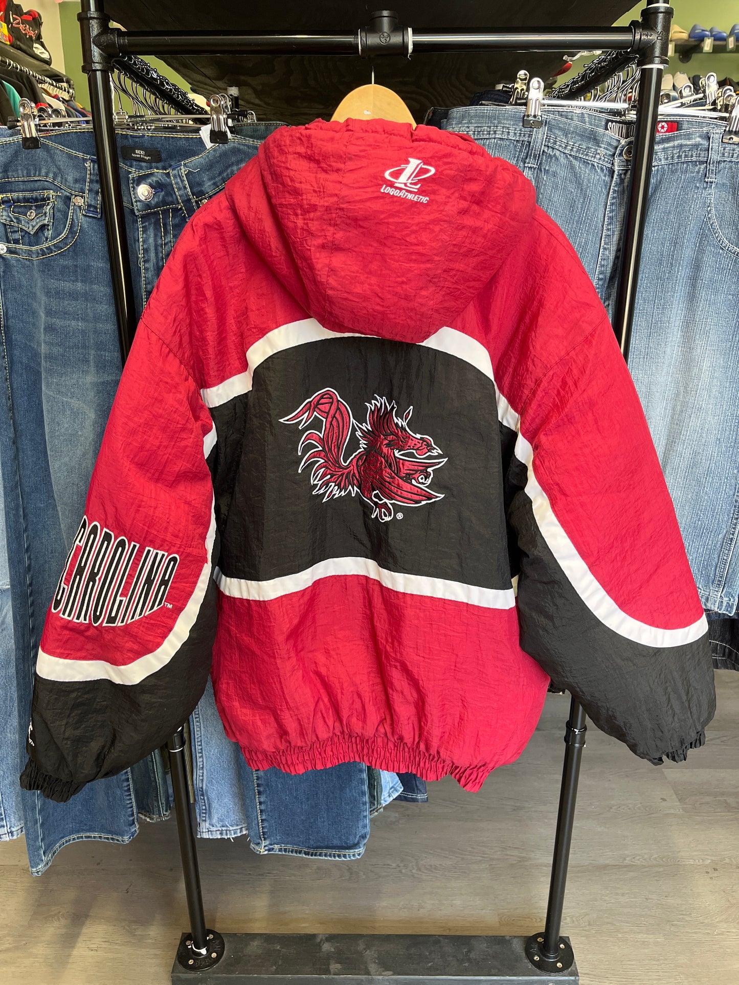 Vintage University of South Carolina Gamecocks Athletic Puffer Jacket