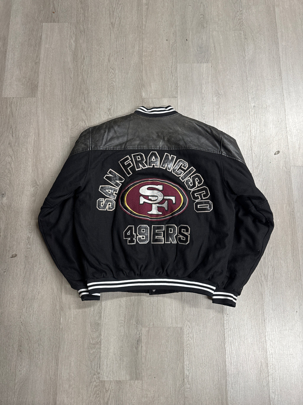 Vintage San Francisco 49er Leather Varsity Jacket