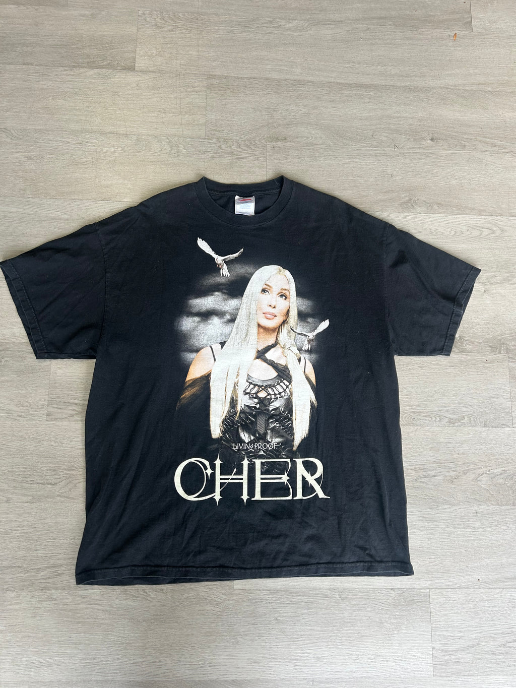 Vintage Living And Poof Cher Tee