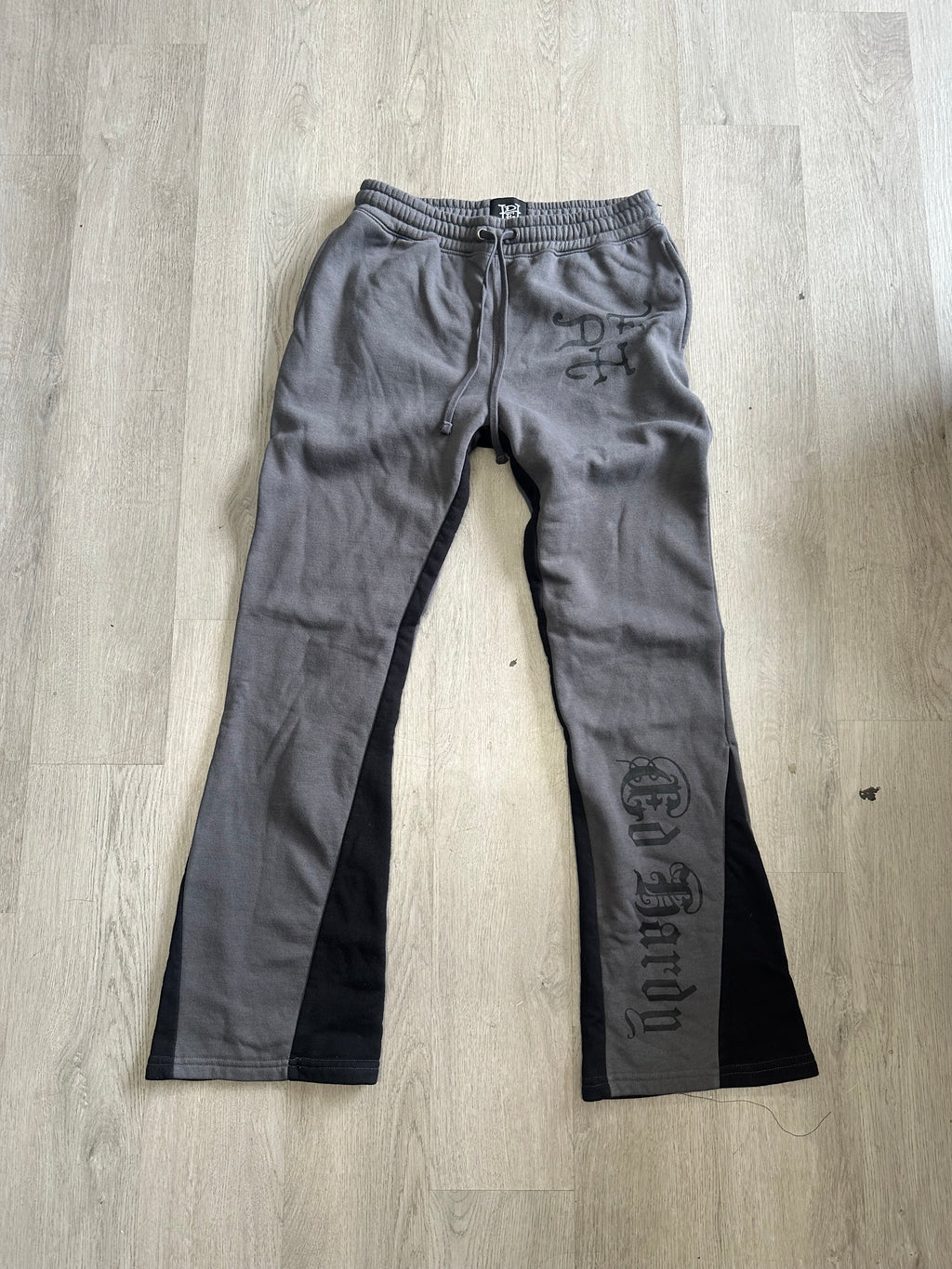 Ed Hardy Dragon Flamed Stacked Sweatpants