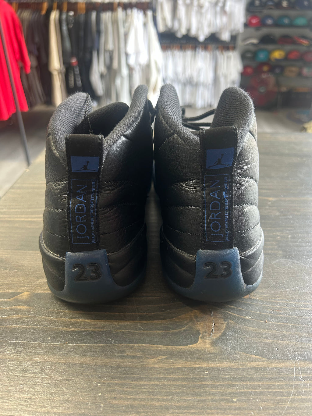 Pre Owned Nike Air Jordan 12 Retro Black Game Royal