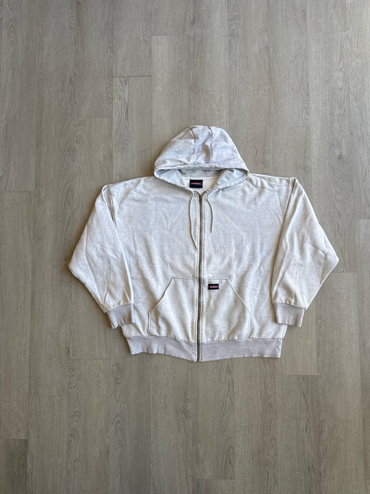 Vintage Dickies Distressed Thermal Lined Hooded Zip Up