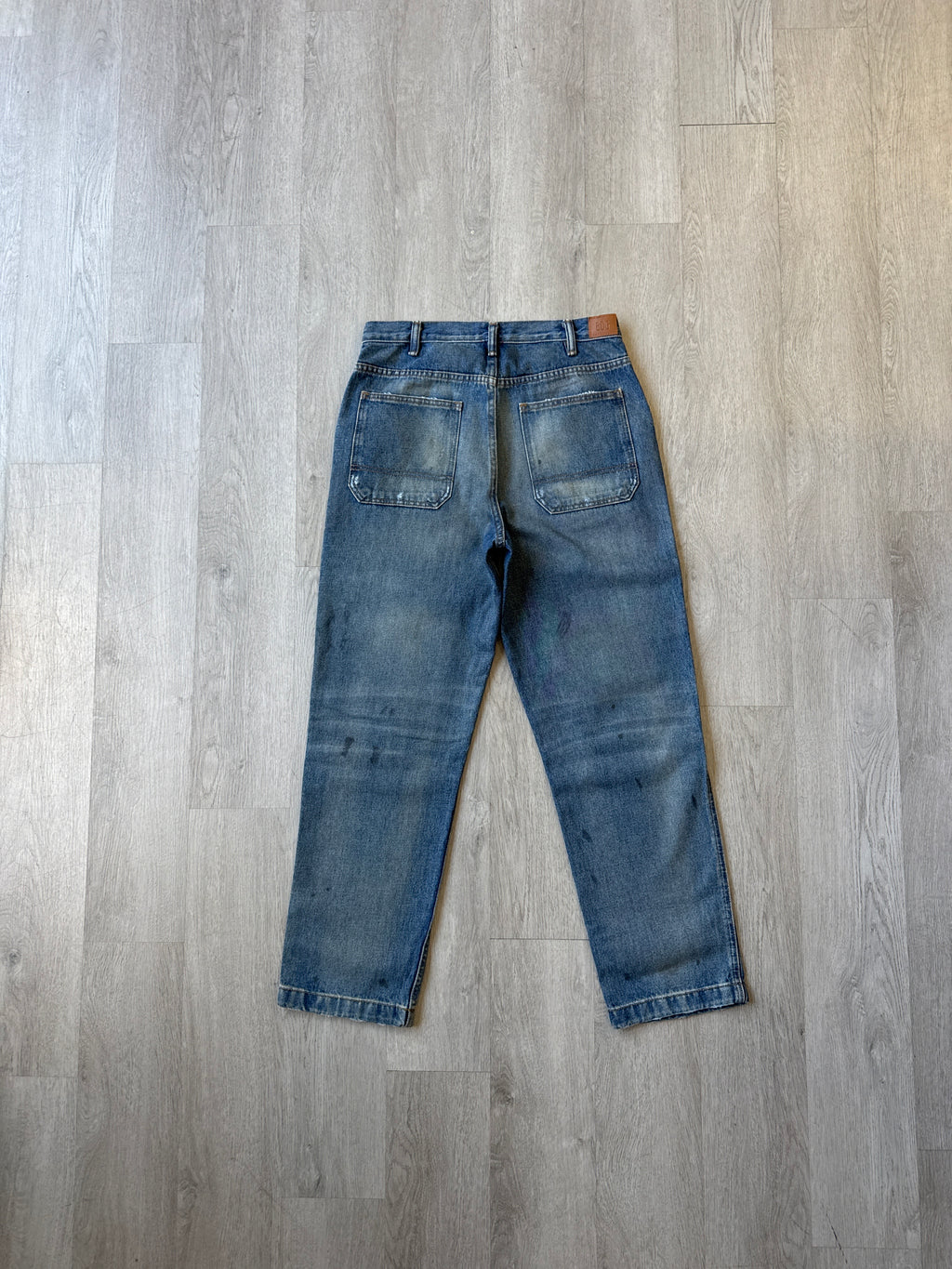 Urban Outfitters BDG Distressed Paint Splatter Double Knee Denim Jean Pants
