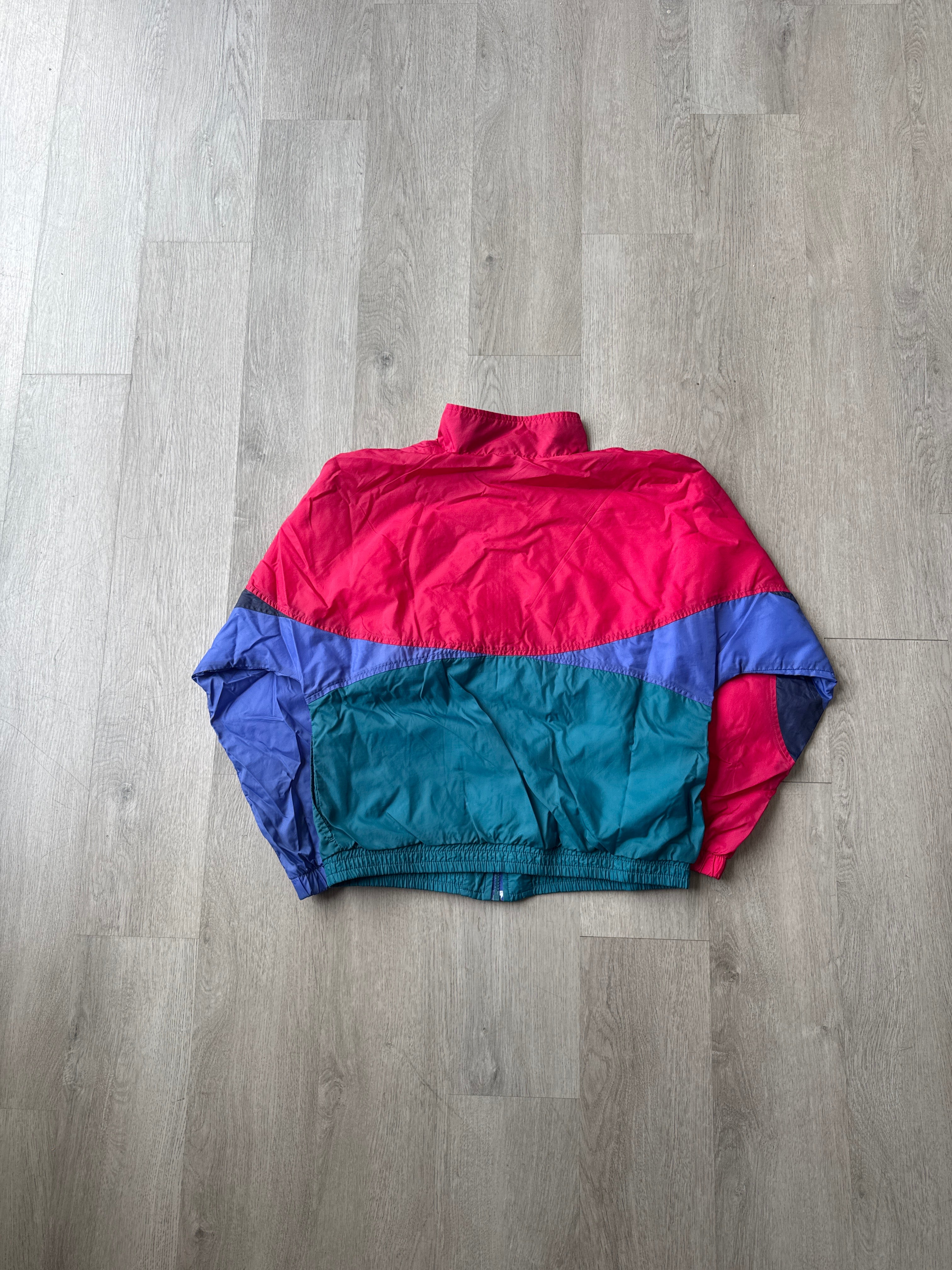 Vintage 90s Nike Youth Windbreaker Colorblock Jacket