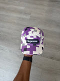 Supreme Military Purple Digi Camo Camp Cap (FW20)