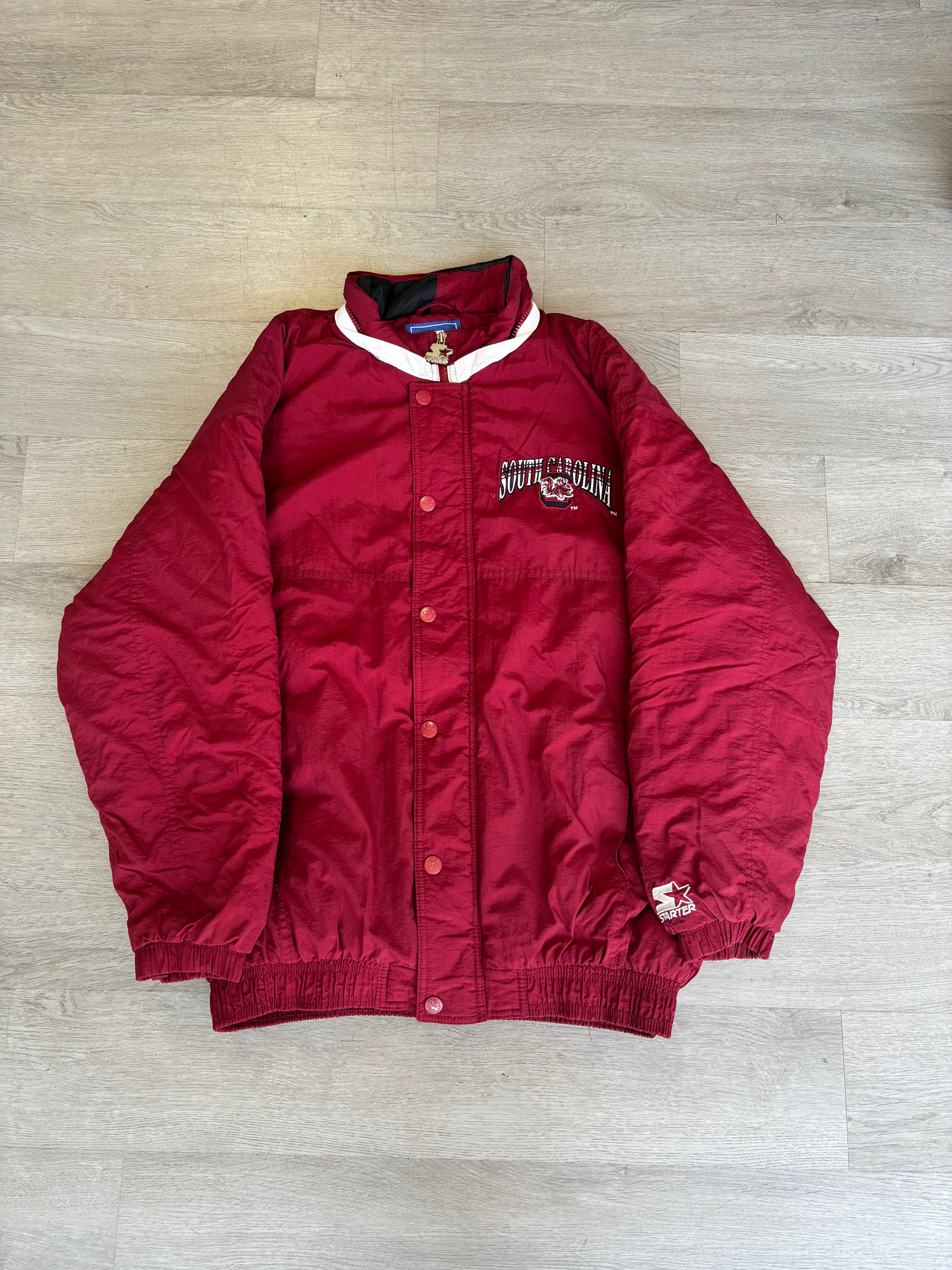Vintage 1990s Starter South Carolina Gamecocks Snap Button Jacket