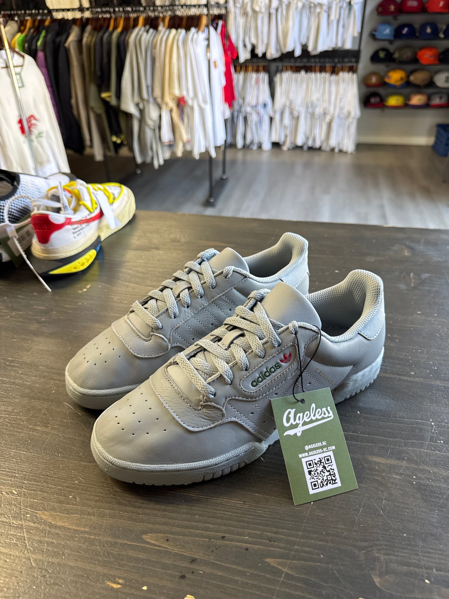 Pre-owned Adidas Yeezy Powerphase Calabasas Grey