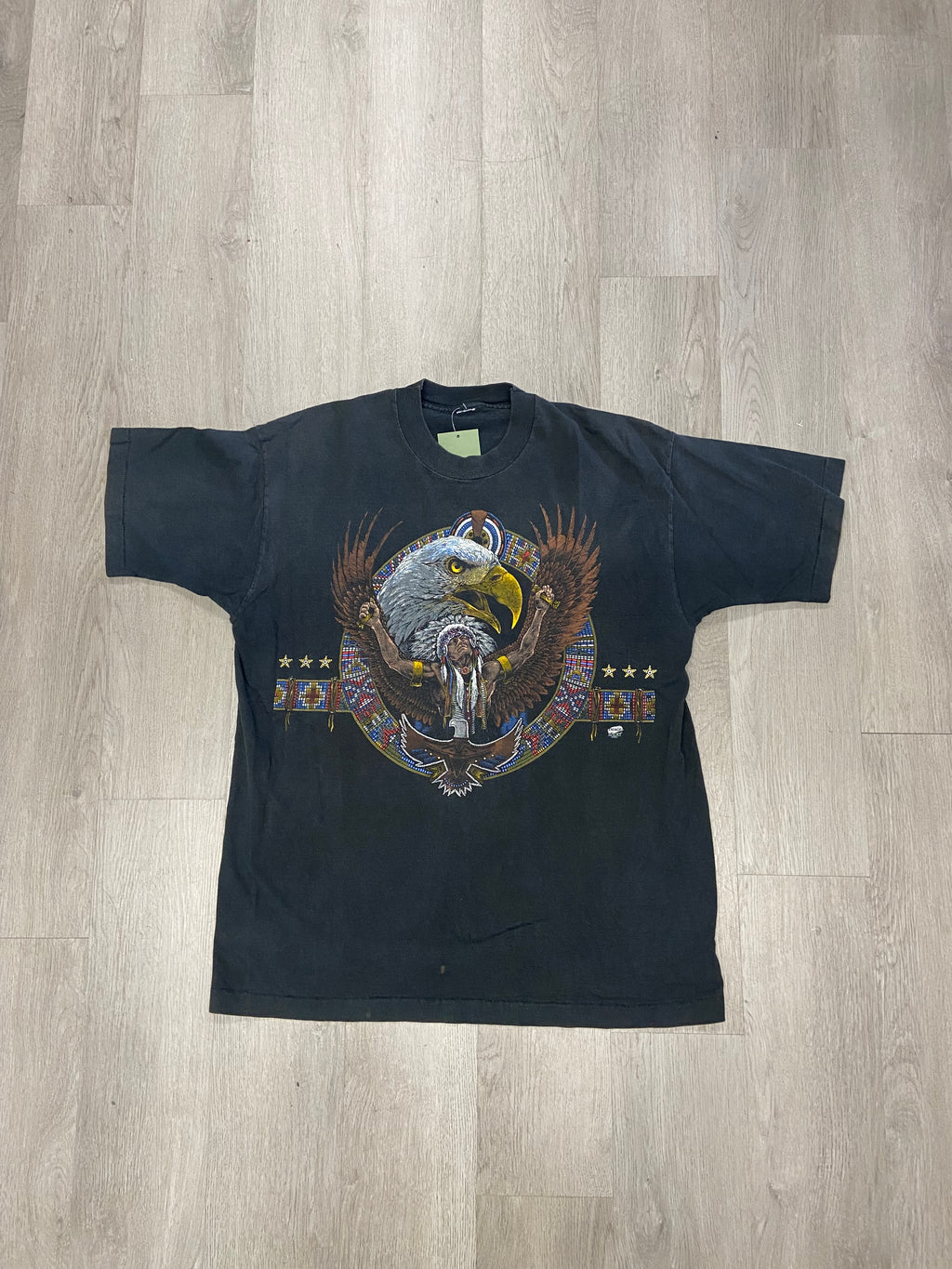 Vintage 1990s Native American Single Stitch Western Tee