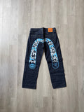 Evisu Blue Japanese Art Selvedge Denim Jeans