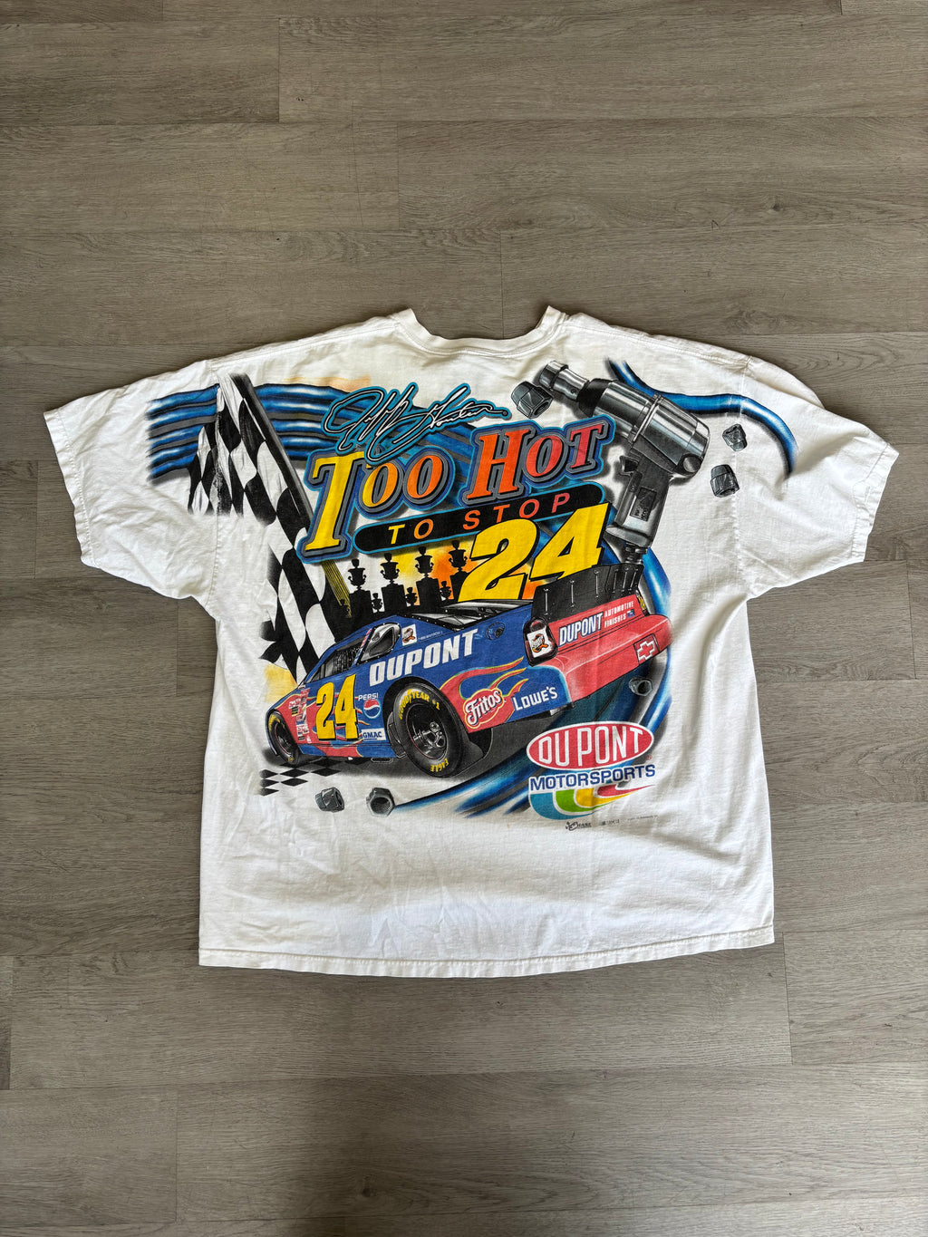 Vintage 2002 Jeff Gordon #24 NASCAR Racing Like Wildfire Tee