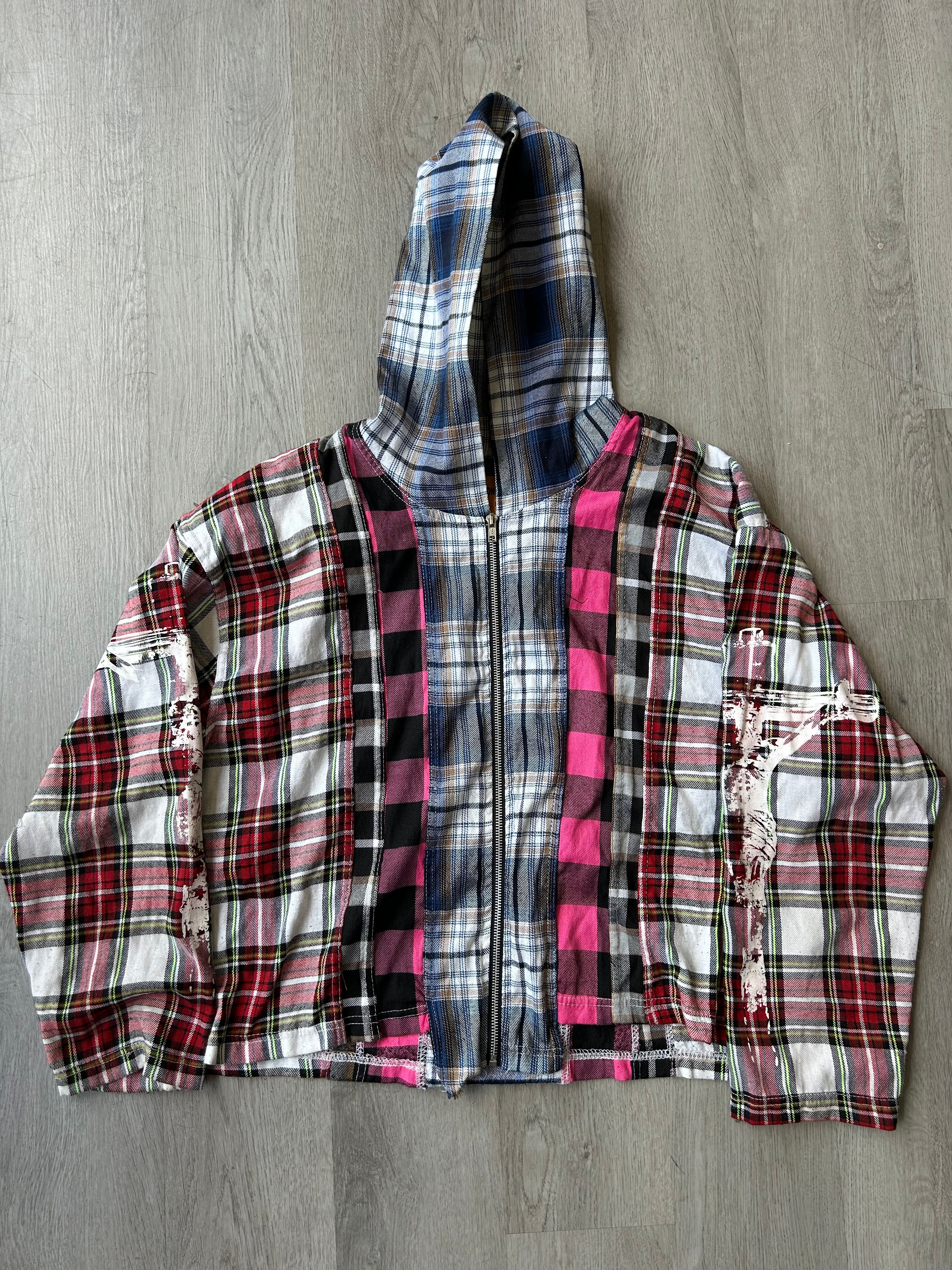 Heaven on Earth Flannel Zipper Hoodie