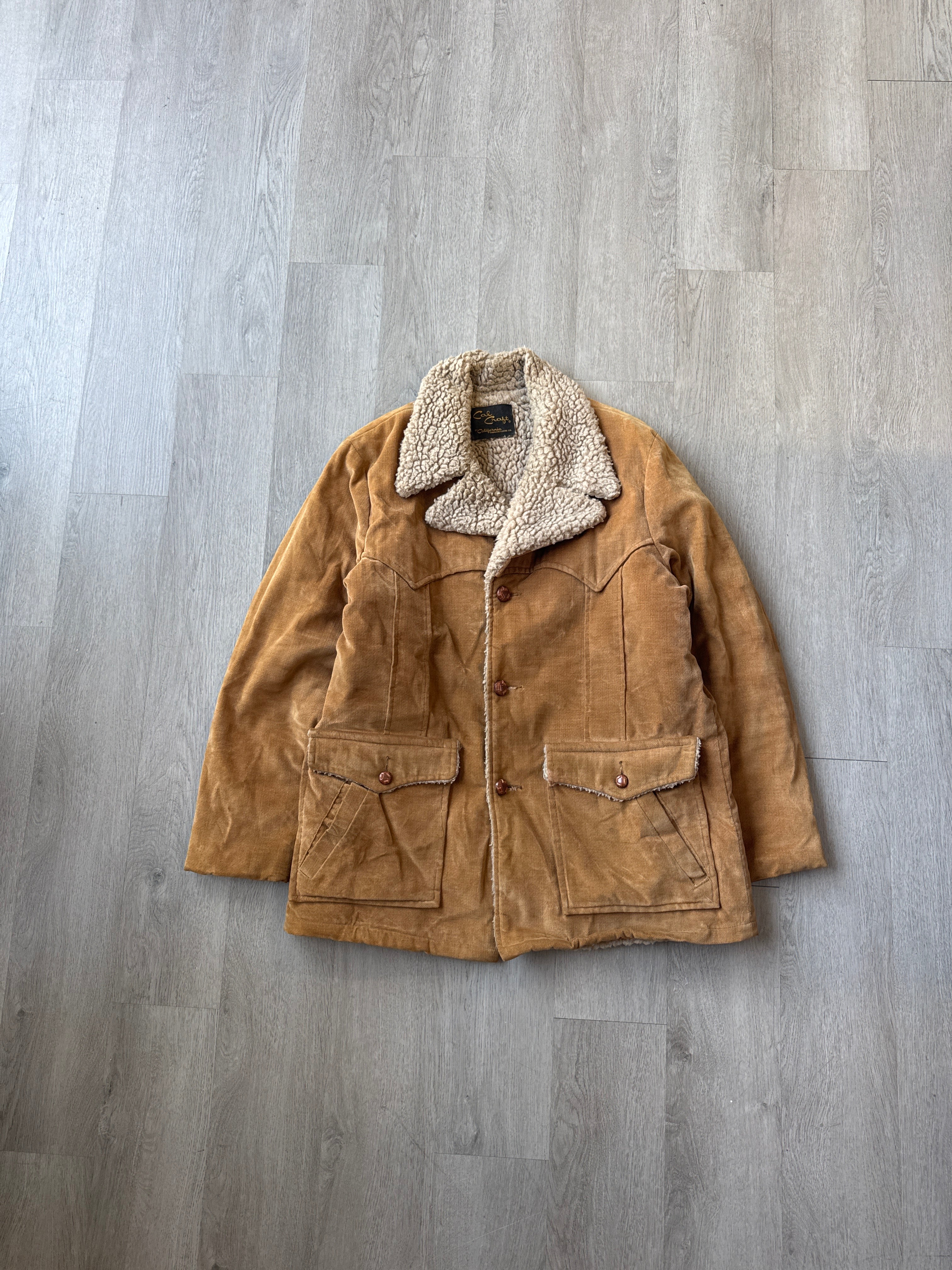 Vintage 1970s Cal Craft California Manufacturing Company Western Coat
