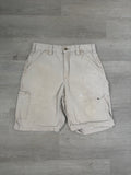 Tan Carhartt Distressed Cargo Shorts