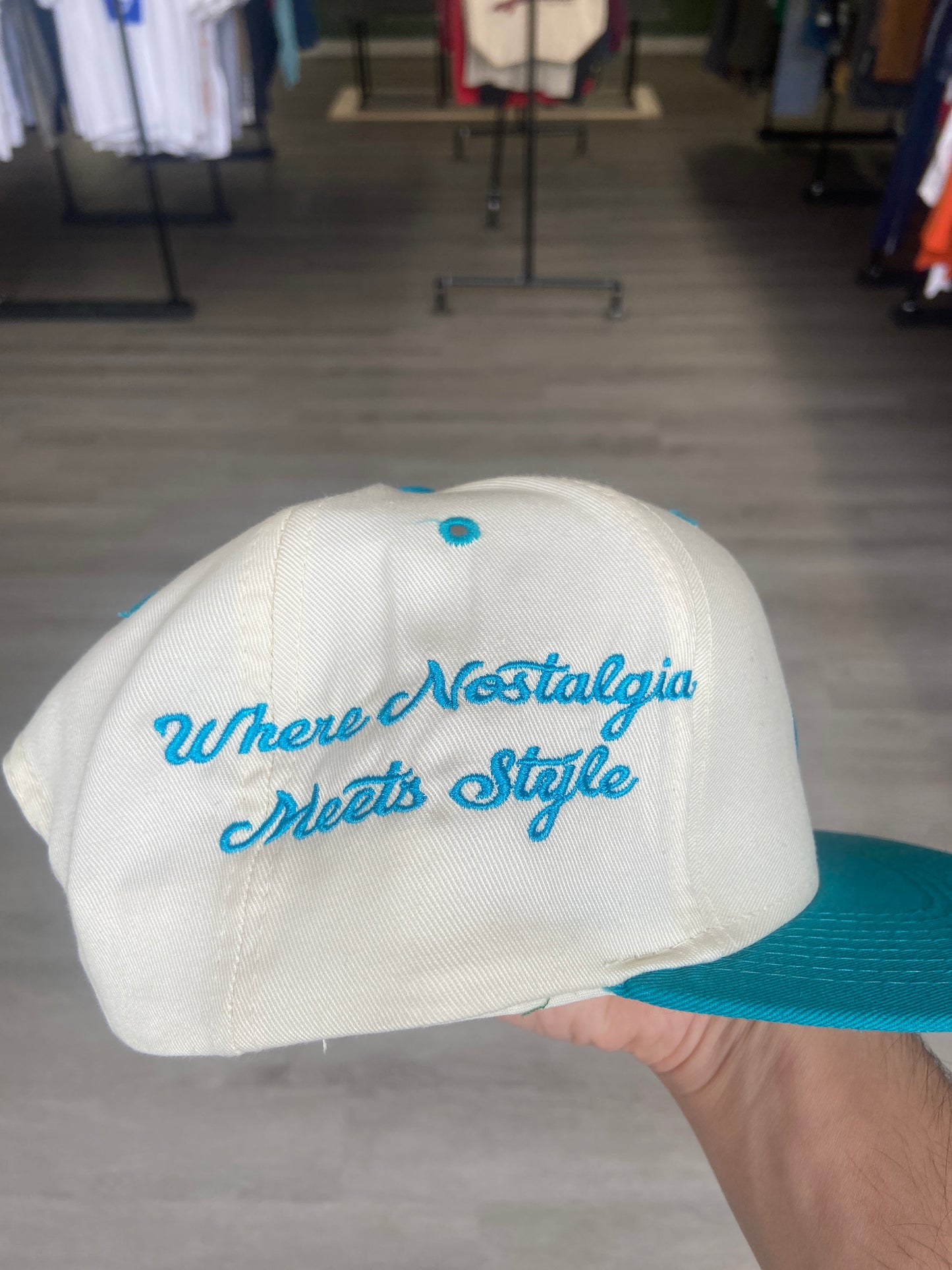 Natural/Teal Ageless Hat