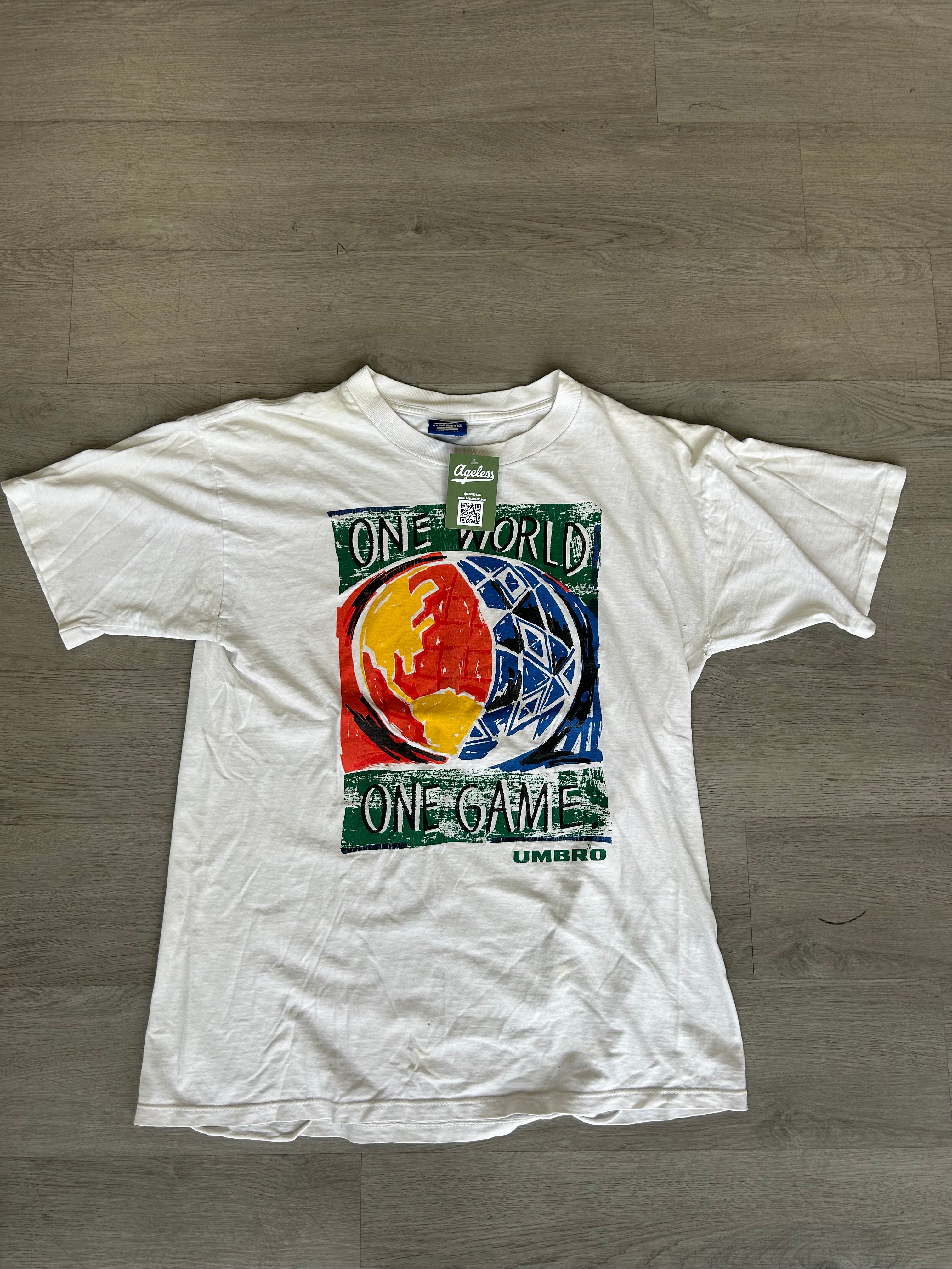 Vintage 90’s Umbro One World One Game Tee