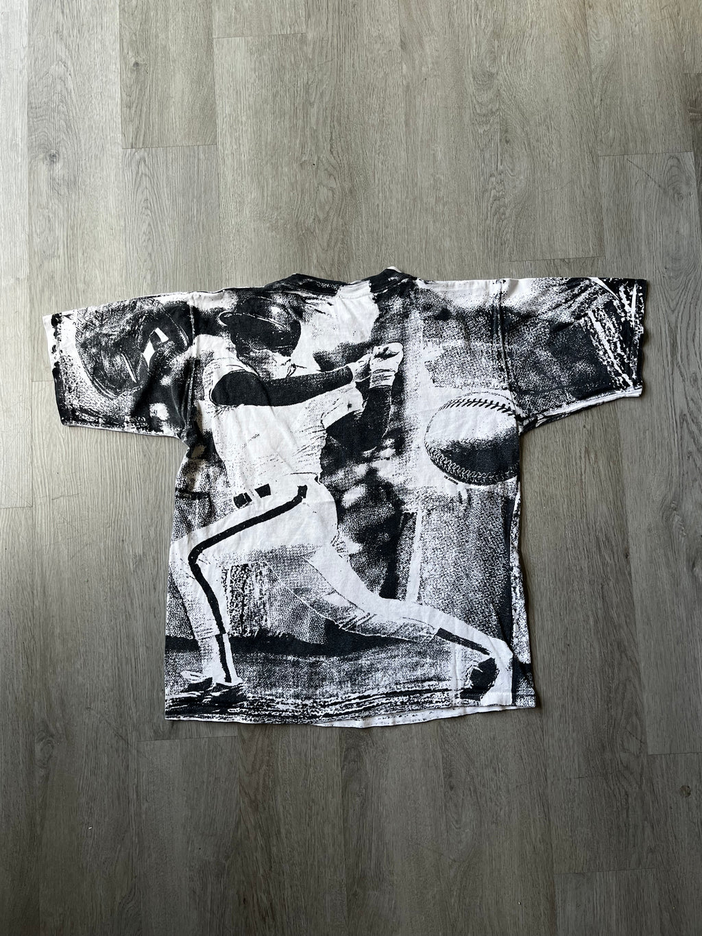 Vintage 1990s Texas Rangers All Over Print Tee