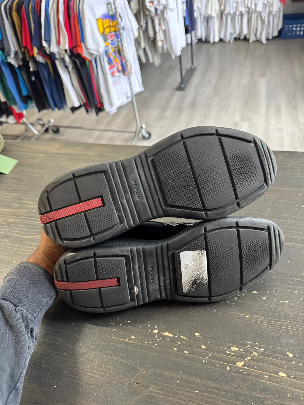 Pre-owned Prada America’s Cup Black Patent Leather