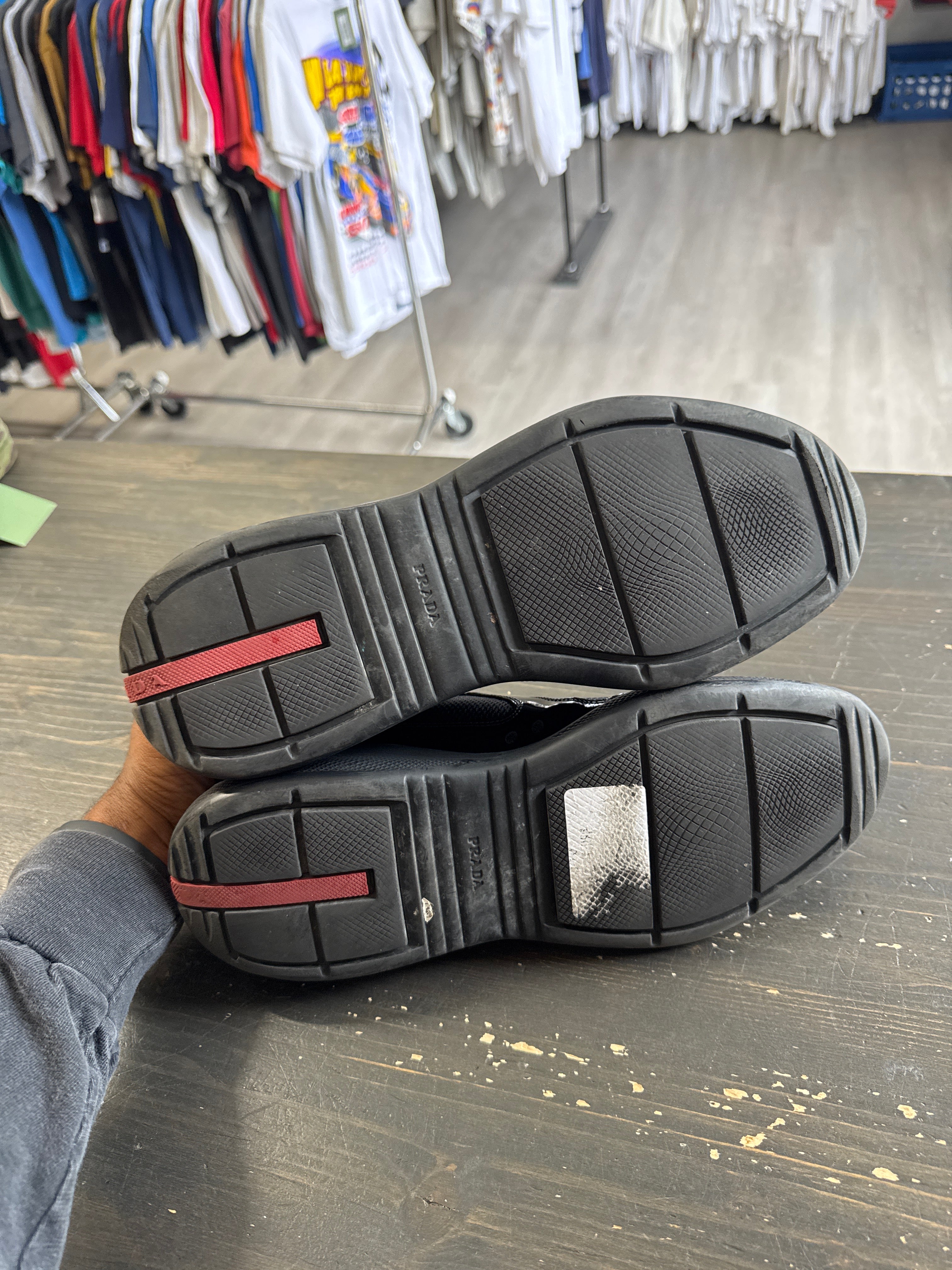 Pre-owned Prada America’s Cup Black Patent Leather
